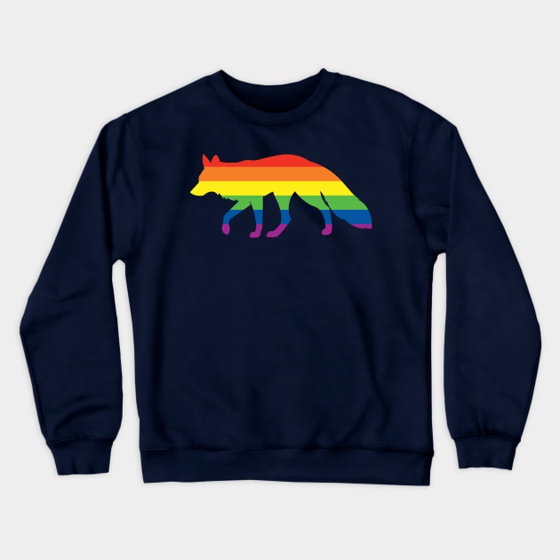 Pride Animals- Gay Fox Crewneck Sweatshirt by HeckHound